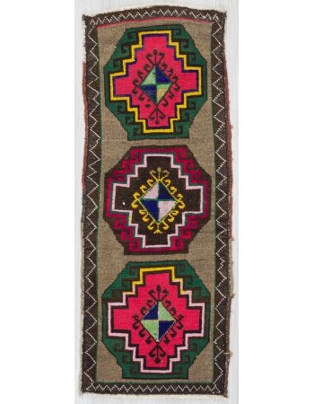 Decorative Unique Vintage Mini Turkish Rug