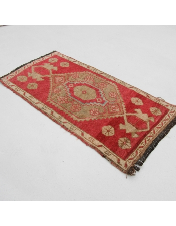 Mini Vintage Decorative Turkish Rug - 1`9" x 3`2"