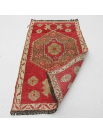 Mini Vintage Decorative Turkish Rug - 1`9" x 3`2"