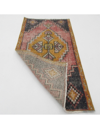 Worn Vintage Mini Rug - 1`7" x 3`1"