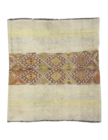 Small Decorative Turkish Kilim Rug - 4`2" x 4`8"