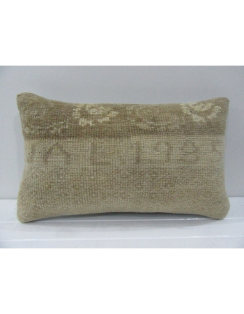 Vintage Handmade Beige Turkish Kilim Pillow cover