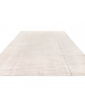 Off White Large Hemp Kilim Rug - 10`2