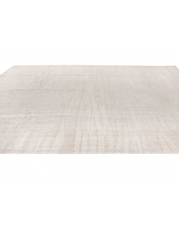 Off White Large Hemp Kilim Rug - 10`2