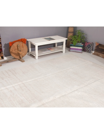 Off White Large Hemp Kilim Rug - 10`2