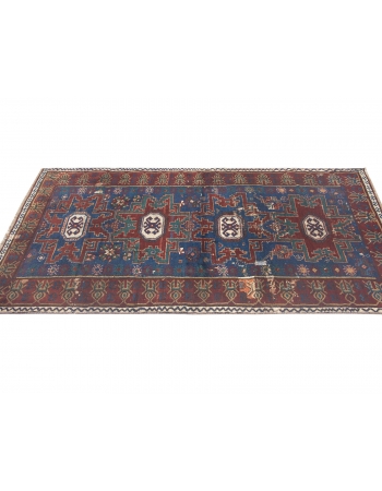 Antique Caucasian Wool Rug - 3`5