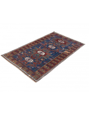 Antique Caucasian Wool Rug - 3`5