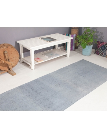 Stone Blue Vintage Kilim Runner - 2`11