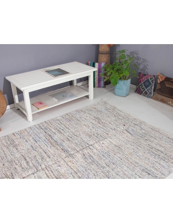 Vintage Modern Turkish Rag Rug - 5`1