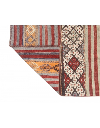 Embroidered Vintage Kilim Rug - 5`3