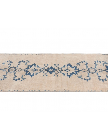 Vintage Washed Out Tabriz Runner Rug - 2`8