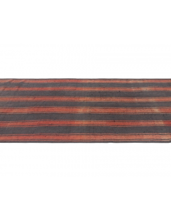 Vintage Turkish Striped Kilim Rug - 3`11