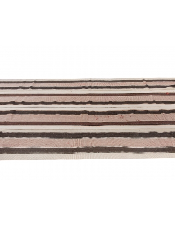 Striped Vintage Turkish Kilim Rug - 5`9