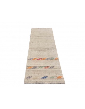 Decorative Vintage Turkish Kilim Runner - 2`0