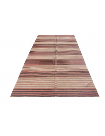 Striped Vintage Kilim Rug - 4`11