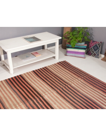 Striped Vintage Kilim Rug - 4`11