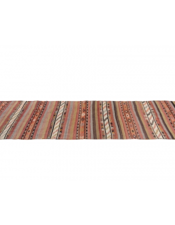 Vintage Embroidered Kilim Runner Rug - 2`7