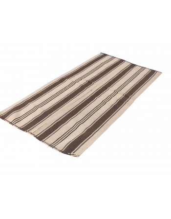 Striped Vintage Wool Kilim Rug - 3`1