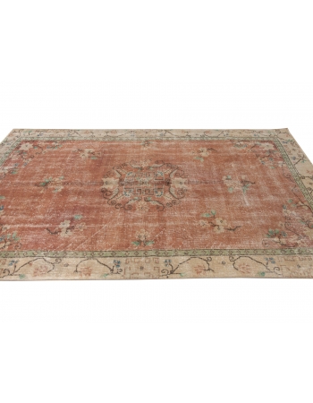 Vintage Turkish Oushak Rug - 5`4