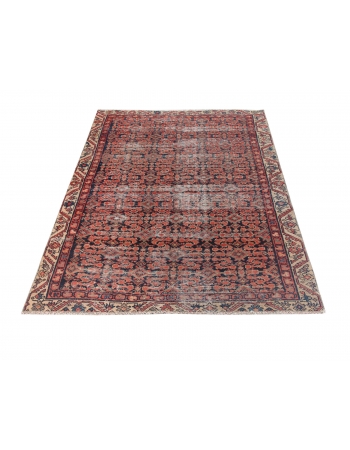 Distressed Antique Malayer Wool Rug - 3`9