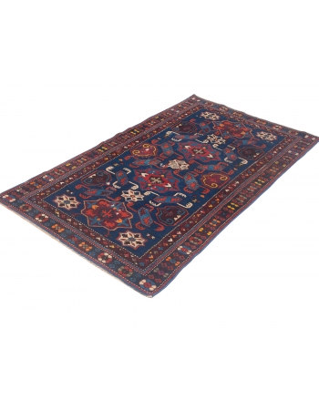 Antique Caucasian Wool Rug - 3`8