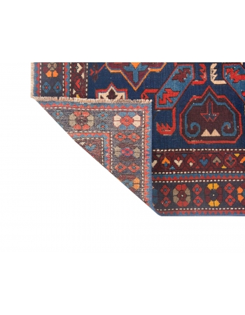 Antique Caucasian Wool Rug - 3`8