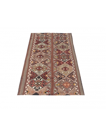 Small Vintage Turkish Kilim Rug - 2`4