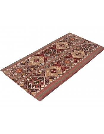 Small Vintage Turkish Kilim Rug - 2`6