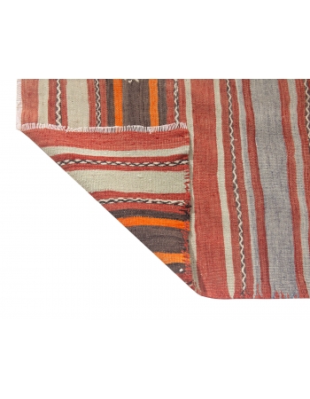 Vintage Turkish Kilim Rug - 5`7