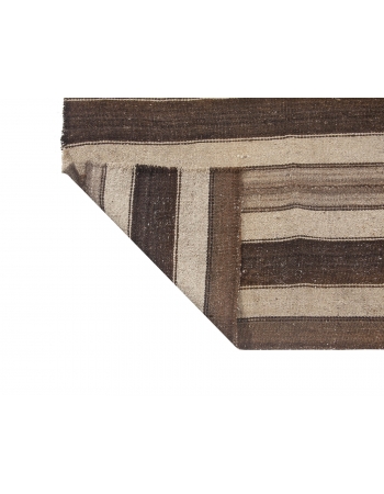 Striped Modern Vintage Kilim Rug - 7`5