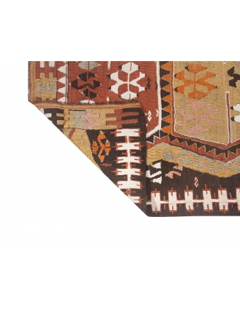 Unique Vintage Turkish Kilim Runner - 2`11