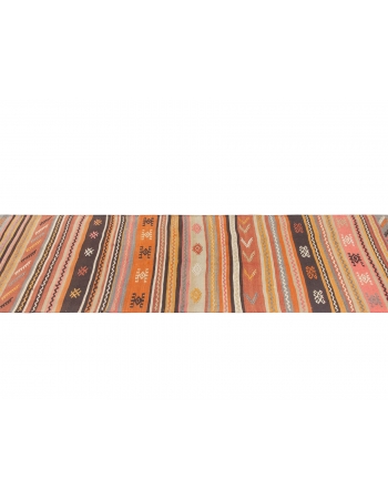 Decorative Vintage Turkish Kilim Runner - 2`7