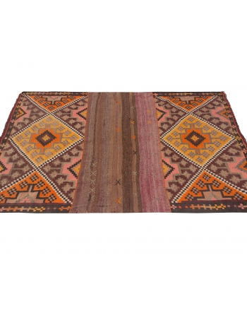 Vintage Small Decorative Kilim Rug - 4`2