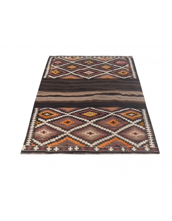 Small Vintage Turkish Kilim Rug - 3`7