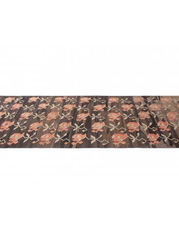 Turkish Vintage Kars Kilim Runner - 3`7