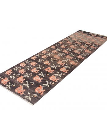 Turkish Vintage Kars Kilim Runner - 3`7