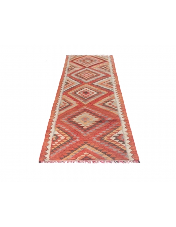 Vintage Decorative Herki Kilim Runner - 2`11