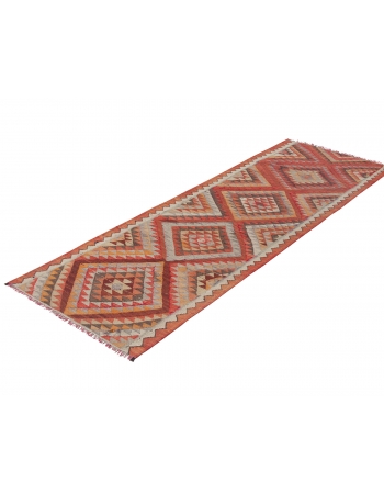 Vintage Decorative Herki Kilim Runner - 2`11