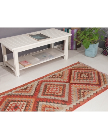 Vintage Decorative Herki Kilim Runner - 2`11