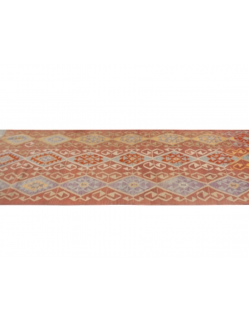 Vintage Decorative Turkish Kilim Runner - 3`10