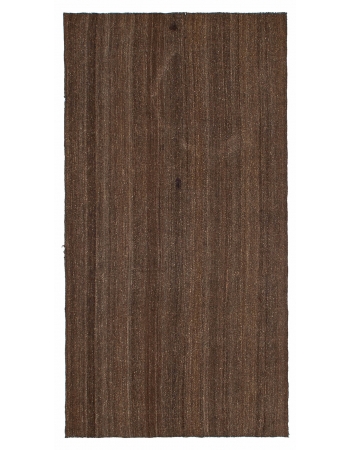 Brown Vintage Turkish Kilim Rug - 4`7" x 8`8"