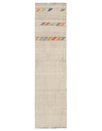 Decorative Vintage Turkish Kilim Runner - 2`0" x 7`7"