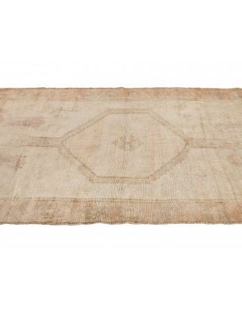 Washed Out Vintage Kars Wool Rug - 4`4