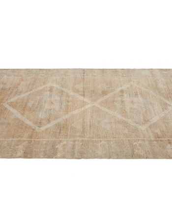 Washed Out Vintage Kars Wool Rug - 4`4