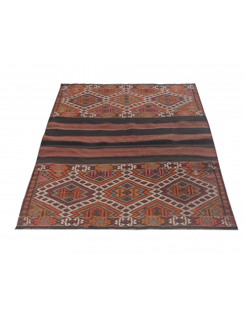 Vintage Decorative Small Kilim Rug - 3`6