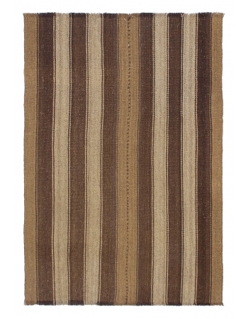 Small Brown Vintage Kilim Rug - 2`7