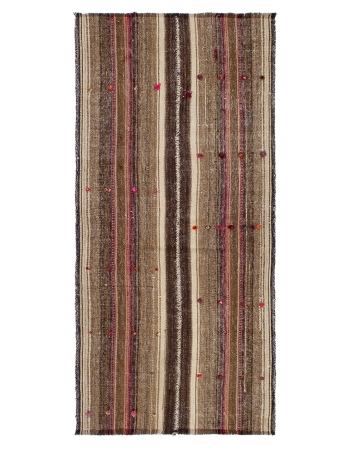 Vintage Small Decorative Kilim Rug - 2`7" x 5`6"