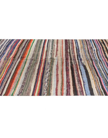 Vintage Decorative Turkish Rag Rug - 5`3