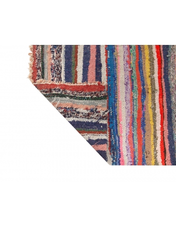 Vintage Decorative Turkish Rag Rug - 5`3