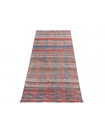 Vintage Turkish Rag Kilim Runner - 2`3